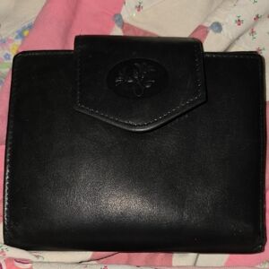 Buxton Black Leather Bifold Wallet